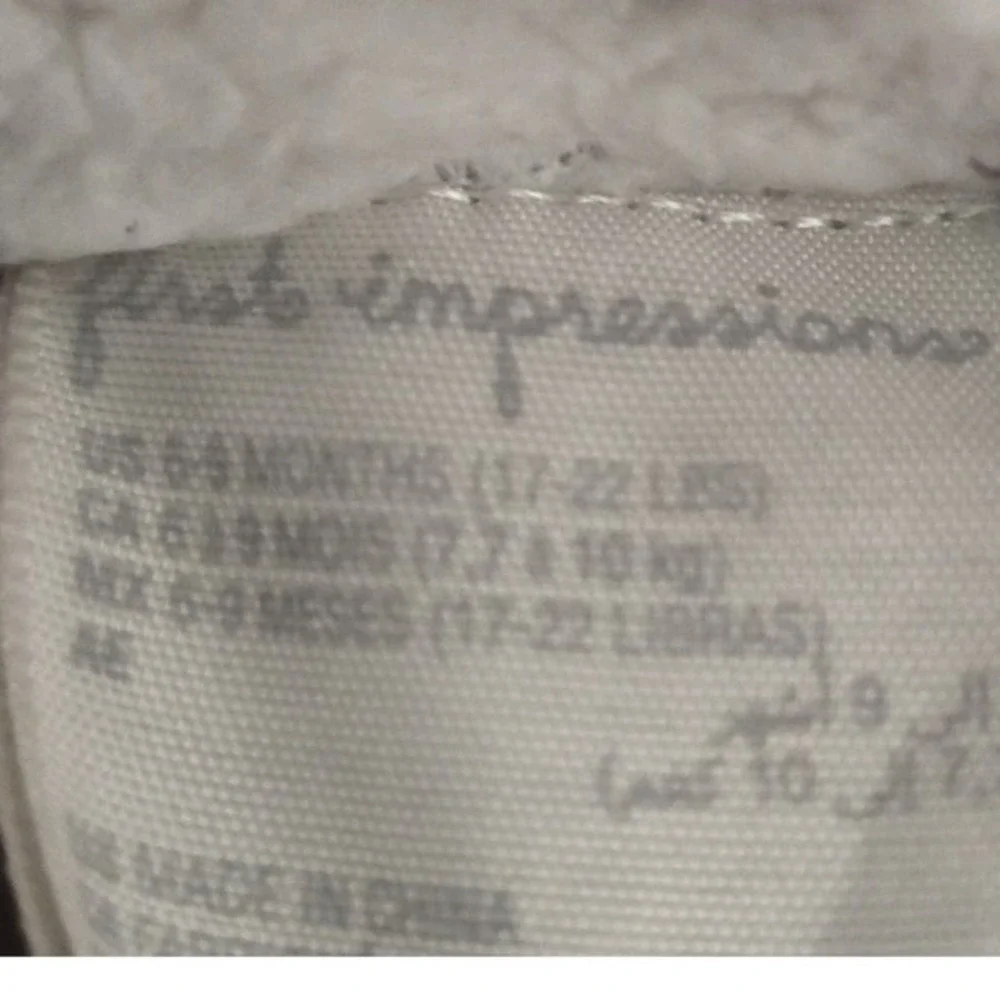 First Impressions Baby‎ Girl Corduroy Puppy Kitten Pram Suit Bunting 6-9M